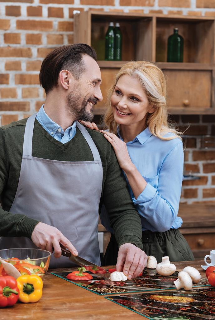 SZKLANA PŁYTA OCHRONNA NA KUCHENKĘ 90x52 PRZYPRAWY