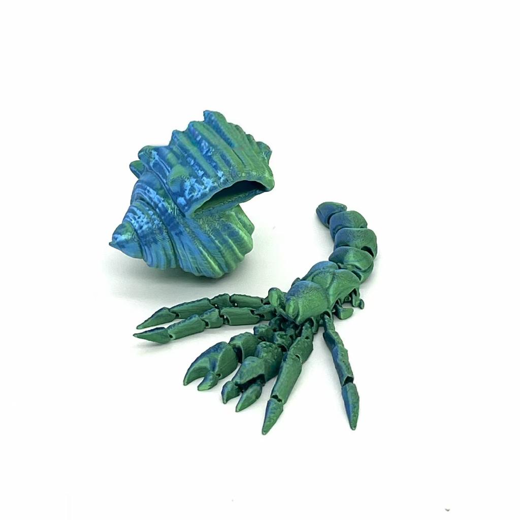 New 3D Printed Hermit Crab Multi-Articular Movable Model Home Decor Creative Ornaments Gift Crafts Ornaments3d Printed Crab