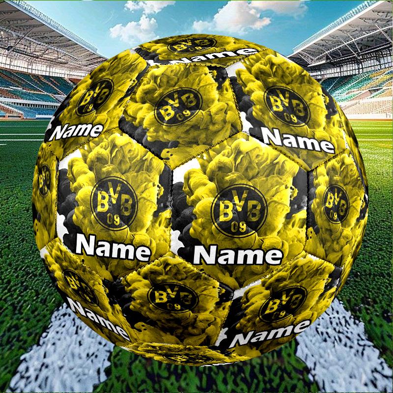 Custom Name Personalized Borussia Dortmund Print Size 5 Soccer Ball Training & Match Football, for Team, Kicking, Gift for Football