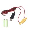 USB To 1.5V 3V 4.5V 6V Dummy Battery Power Cable for LR03 AAA Battery Eliminators for LED Light Radios Toy Clocks