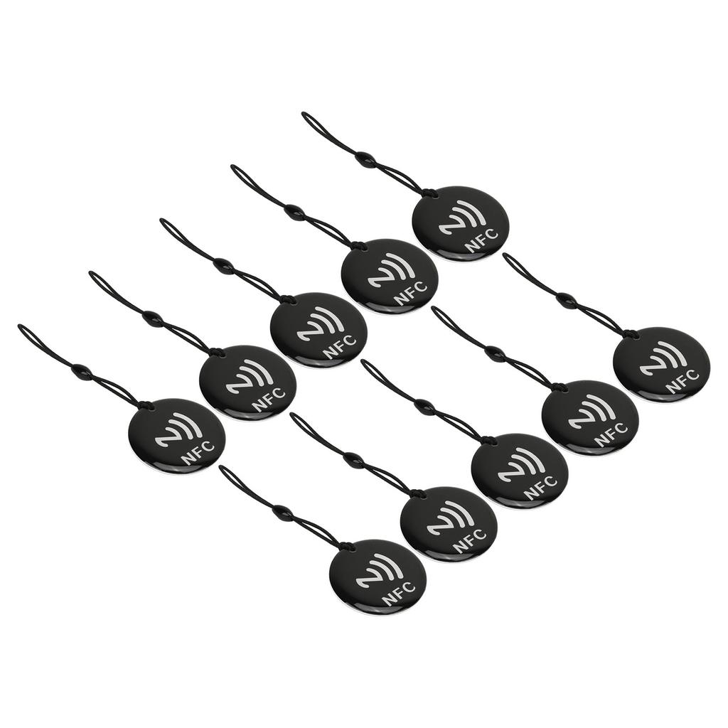 10 шт. NFC-карта 8 Кбит Хранение 13,56 МГц 106 Кбод Перезаписываемая метка доступа Водонепроницаемая IC-карта