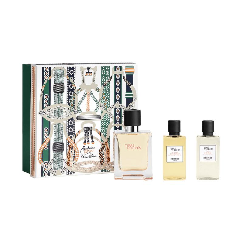 Hermes Dadi Парфюм Туалетная вода Мужской парфюм + Гель + После бритья 1238388 1238388-Землястой Светлый аромат 50 мл + Гель для душа 40 мл