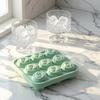 Силиконовая форма для кубиков льда в виде цветка розы, 9 ячеек, квадратная форма для шоколада, конфет, гибкая, антипригарная