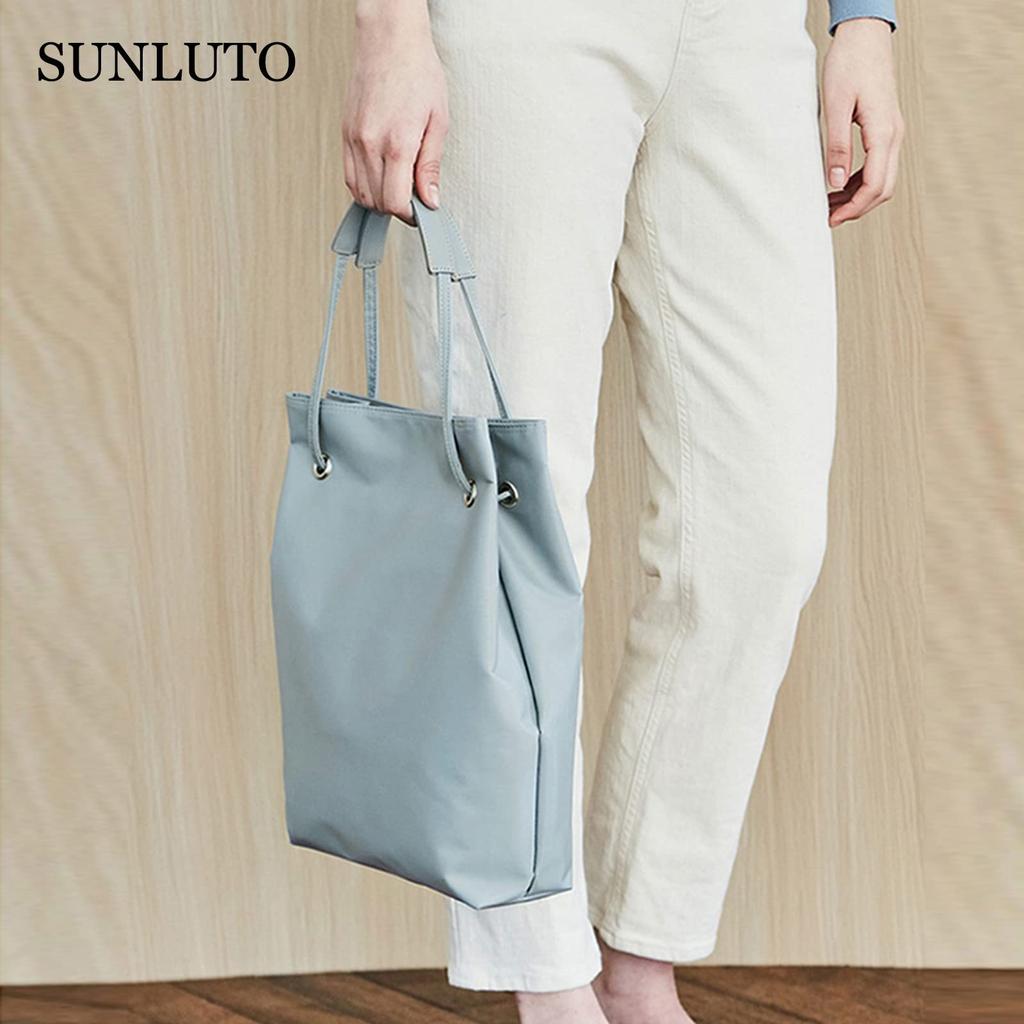 Tote Shoulder Large PC Shock Shoulder M Sky Blue [SUNLUTO] Bag, Women's, Bag, Waterproof, Handbag, Capacity, Bag, Absorption, 2-Way, Bag, Plain,