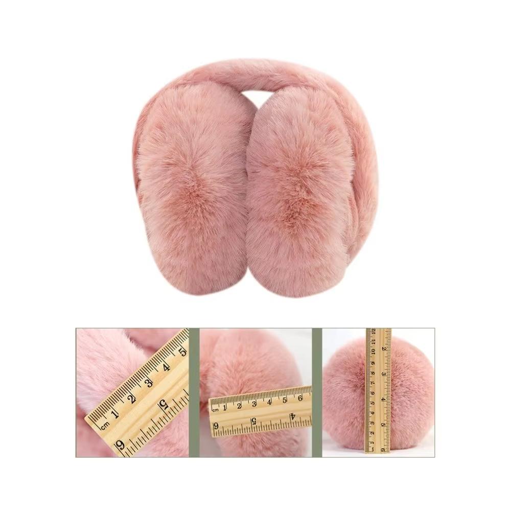 1 шт. однотонные мягкие плюшевые утеплители для ушей, зимние теплые наушники, модные утеплители для ушей, защита от холода, складные уши