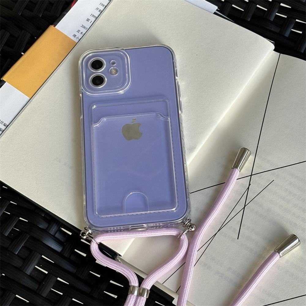Чехол Poco X7 Pro с ремешком-шнурком Crossbody, силиконовый прозрачный чехол для Xiaomi Poco X7, чехол-ожерелье с ремешком, слотами для карт