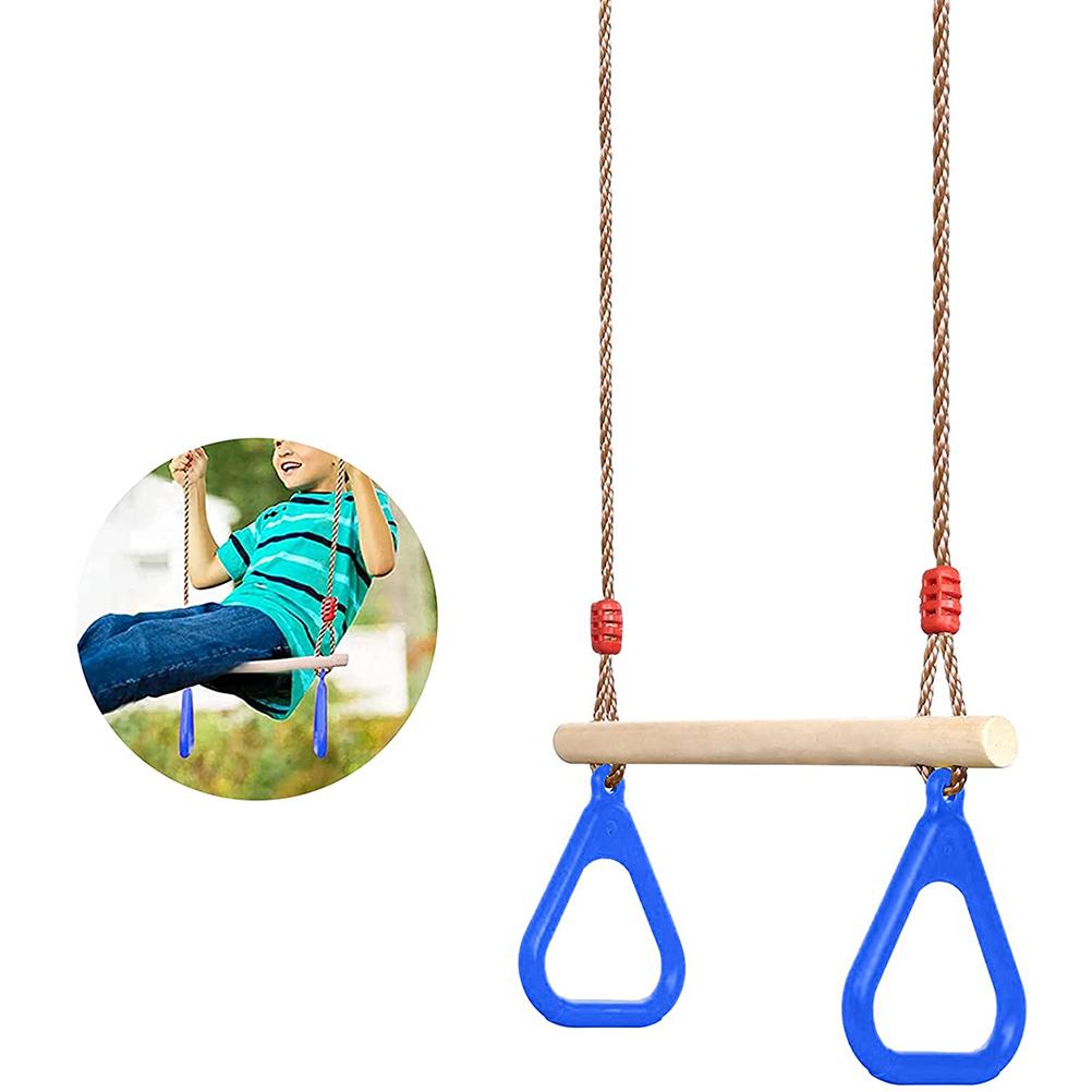 Swing Outdoor Children 120 Kg Load Capacity Multifunctional Children"s Wooden Trapeze Swing Gym
