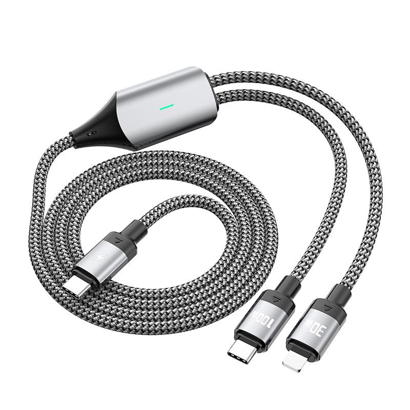 Двухпортовый кабель 5A PD100W для быстрой зарядки планшетов, ноутбуков и телефонов Apple