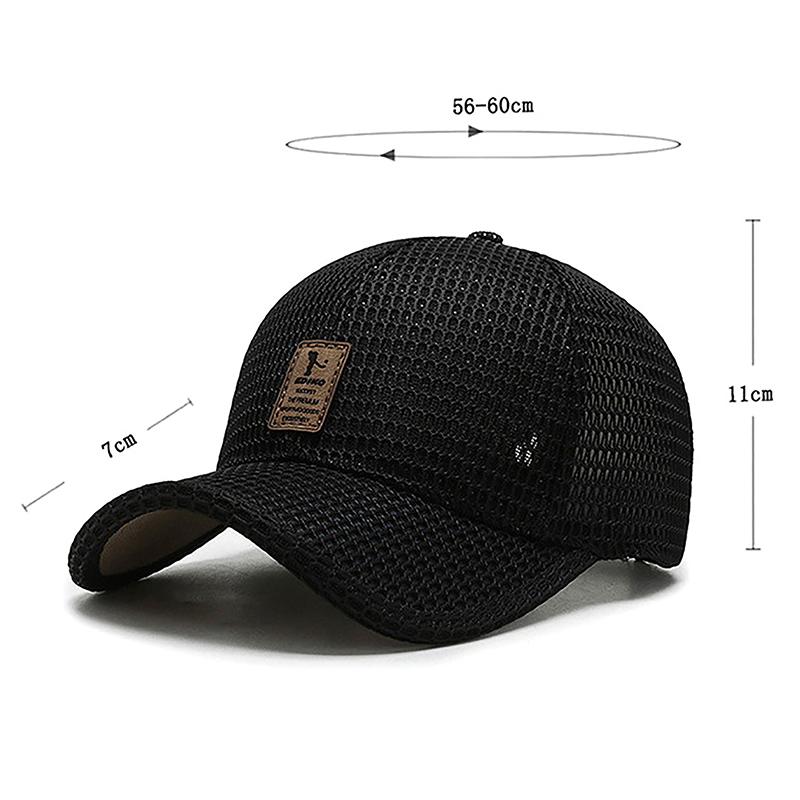 Summer Men Mesh Baseball Cap Sunhat Outdoor Summer Breathable Men Baseball Hat