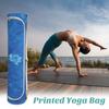 Сумка для хранения коврика для йоги, двойная молния, коврик для йоги для упражнений, сумка для переноски, большая вместимость, регулируемый плечевой ремень, переноска коврика для йоги