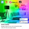 Умная светодиодная лампа Zigbee 3.0 110В 220В E27 B22 Лампы RGBCW Работает с Alexa Плюс Google Home Assistant Приложение Голосовое управление 2MQTT