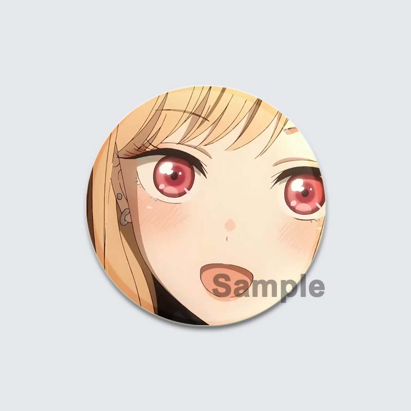 32/44/58mm Cute Cartoon My Dress Up Darling Pins Round Handmade Brooches for Backpack Cothes Accessories Anime Collection Badge Decoration