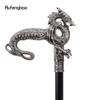 Серебряная роскошная трость с драконом, модная декоративная трость, элегантная трость для джентльмена, ручка для трости для косплея, 93 см
