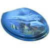 Toilet Seats 2 pcs with Soft Close Lid MDF Delphine Design