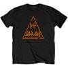 Def Leppard Unisex Adult Classic Triangle Cotton T-Shirt