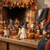 Toy Wool Felt Ghost Statue Witch Halloween Decoration Desk Ornaments Pumpkin Figurine  Pendant