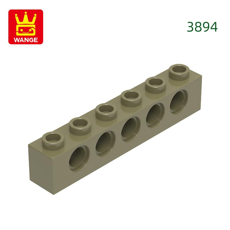 Нетоксичный 49 шт./лот 3894 1x6 5 отверстий Толстый блок Цветные детали Moc Совместимые с Кирпичом DIY Детская игрушка Детали для сборки