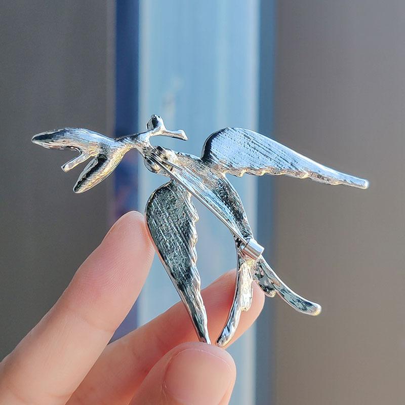 Синяя ласточка брошь высокого класса женская изысканная антибликовая булавка персонализированный эмалированный корсаж универсальный костюм аксессуары