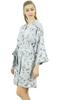 Bimba Women's Gray Floral Printed Georgette Bridesmaid Getting Ready