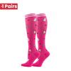 1 Pair Cute Cat Compression Socks Knee High 20-30 Mmhg Fit Medical Edema Diabetes Varicose Veins Running Sports Socks