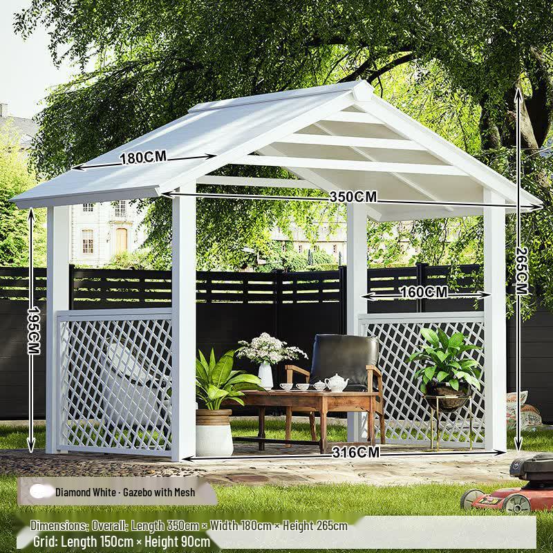 Outdoor Anti-Corrosion Wood Pergola Gazebo