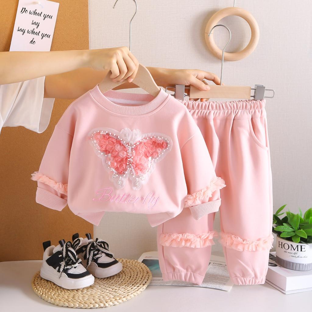 Детский повседневный комплект с длинным рукавом, удобные наряды для повседневной носки