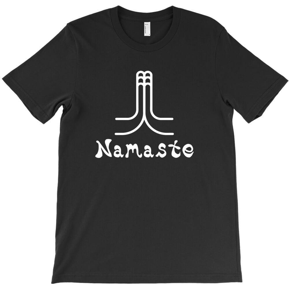 Namaste T Shirt Print For Man Short Sleeved Tees Pre Cotton Tops Short Sleeve Tees The