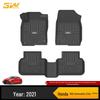3W Полные коврики для пола и багажника из ТПЭ для Honda Civic 10-го и 11-го поколений
