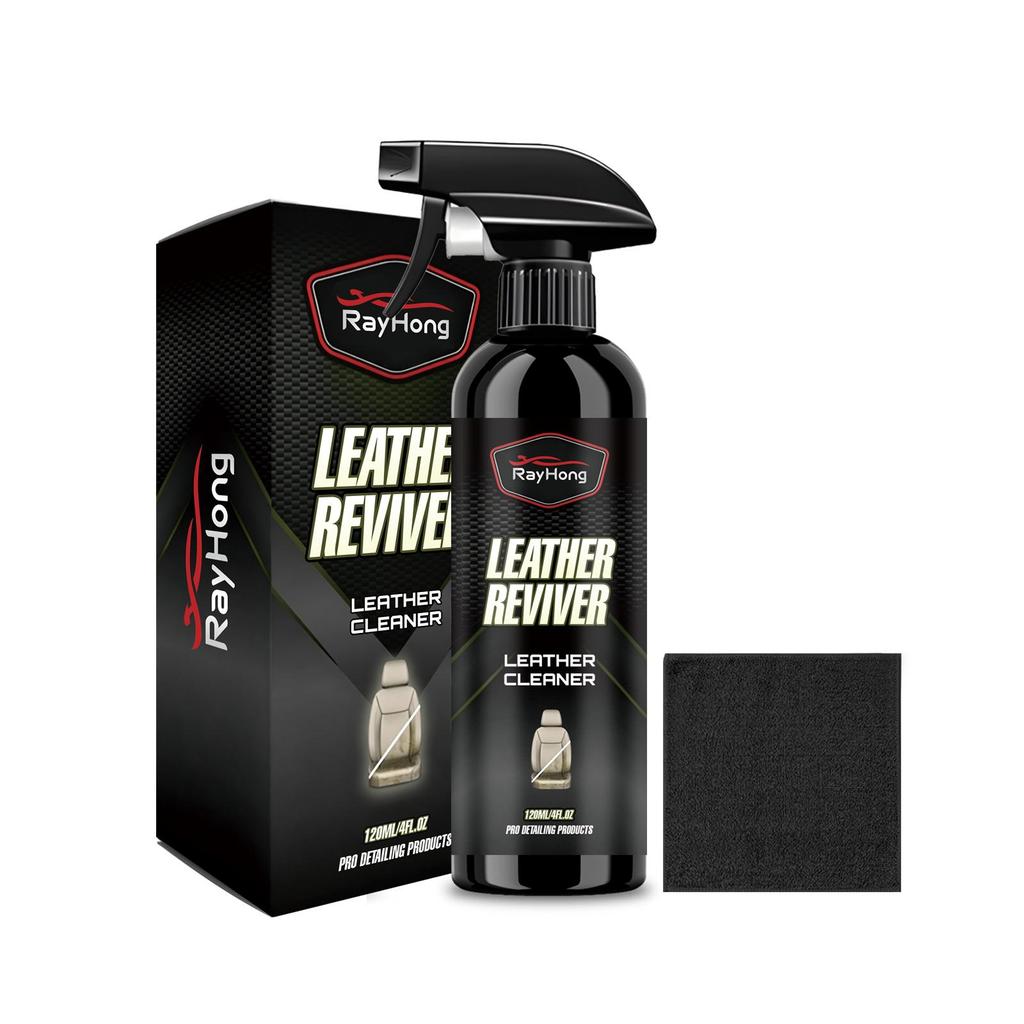 Rayhong leather cleaning care agent decontamination nourishing anti-chapped sofa car seat leather universal gentle and does not hurt the skin 1set