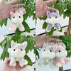 Delightful Fox Small Plush Keychain Fluffy Toy Unique Keychain For Fashion Fun And