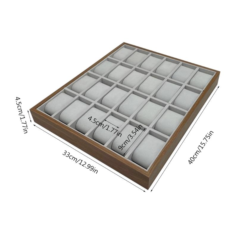 Деревянная подставка для часов, ящик для хранения часов, поднос для презентаций наручных часов, универсальный деревянный держатель для часов с подушками