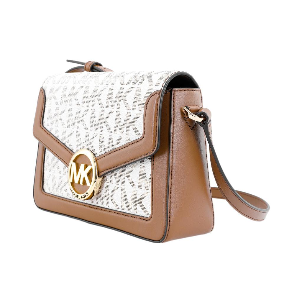 Новые кожаные сумки кроссбоди MICHAEL KORS Jessie, сумки через плечо, женские, хаки 38T1CI6C1B-VANILLA