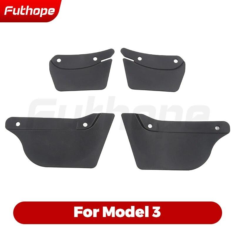 Futhope 4PCS TPE брызговики для Tesla Model 3 Model Y ~2023 брызговики противоскользящие сменные брызговики крыло