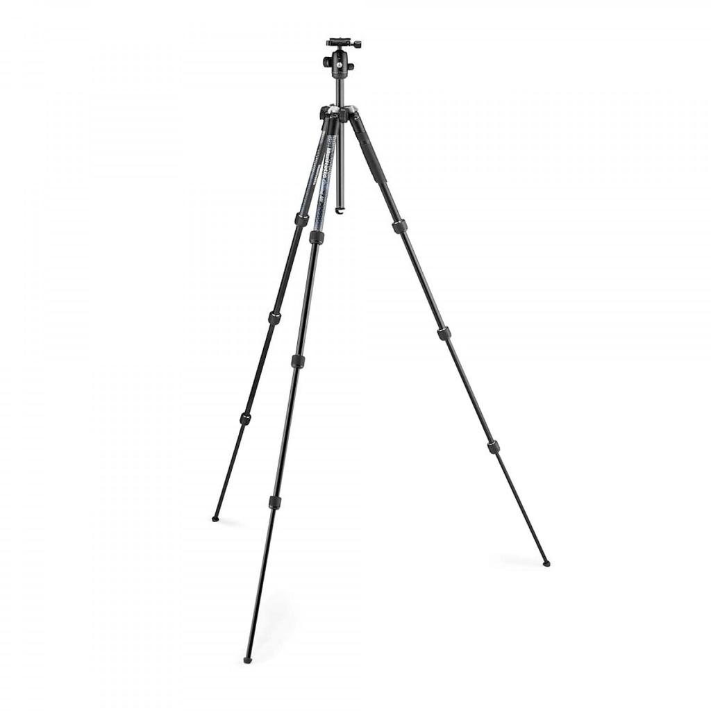 Штатив для смартфона Manfrotto Element MII, алюминиевый, 4-ярусный, MBT, черный, пульт дистанционного управления в комплекте, сумка для переноски в комплекте, адаптер для смартфона в комплекте