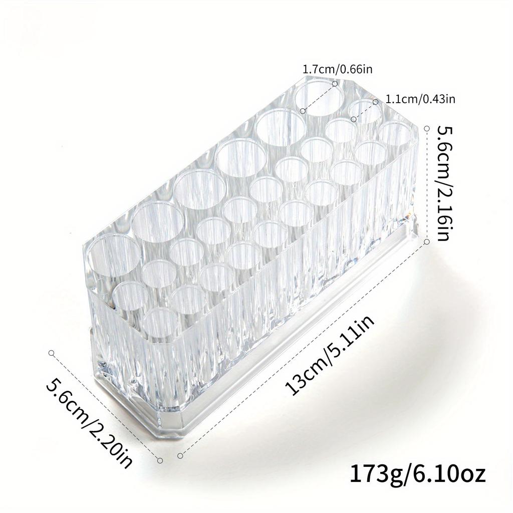 26 Holes Nail Brushes Storage Holder Makeup Brushes Organizer Nail Tools Stand Storage Showing Shelf Pens Display Case