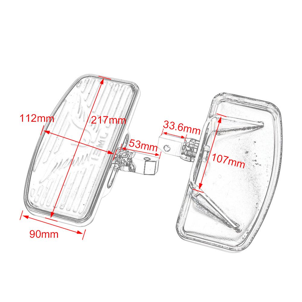 Модифицированные передние и задние педали-подставки для ног для Honda VTX 1300/1800