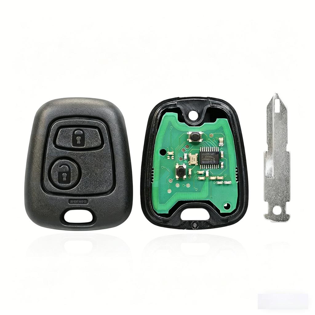 PEZN4 Suitable for Peugeot Citroen 2-button car key NE72/SX9/NE78 with built-in chip ASK-433MHZ