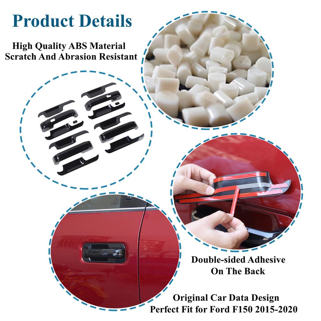 Боковая дверная ручка автомобиля, декоративная чаша дверной ручки для Ford F150 2015 2016 2017 2018 Внешний стиль