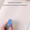Yousheng 4 Rolls Clear Tape Refills Transparent Easy Tear by Hands High Transparency Adhesive Tape School Home Supplies
