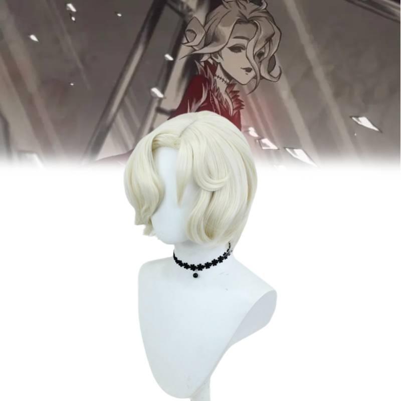 Stunning Red Lady Cosplay Short Wig For Identity V Fans Versatile And Stylish