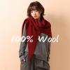 Wool Fashion Big Size Women Shawls Triangle Scarf Winter Cappa Thicken Warm Neckerchief Luxury Wraps Bufanda