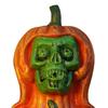 Halloween Pumpkin Ghost Statue Cartoon Skeleton Pumpkin Man Resin Figurine Sculpture Holiday Party Desktop Decoration Ornament