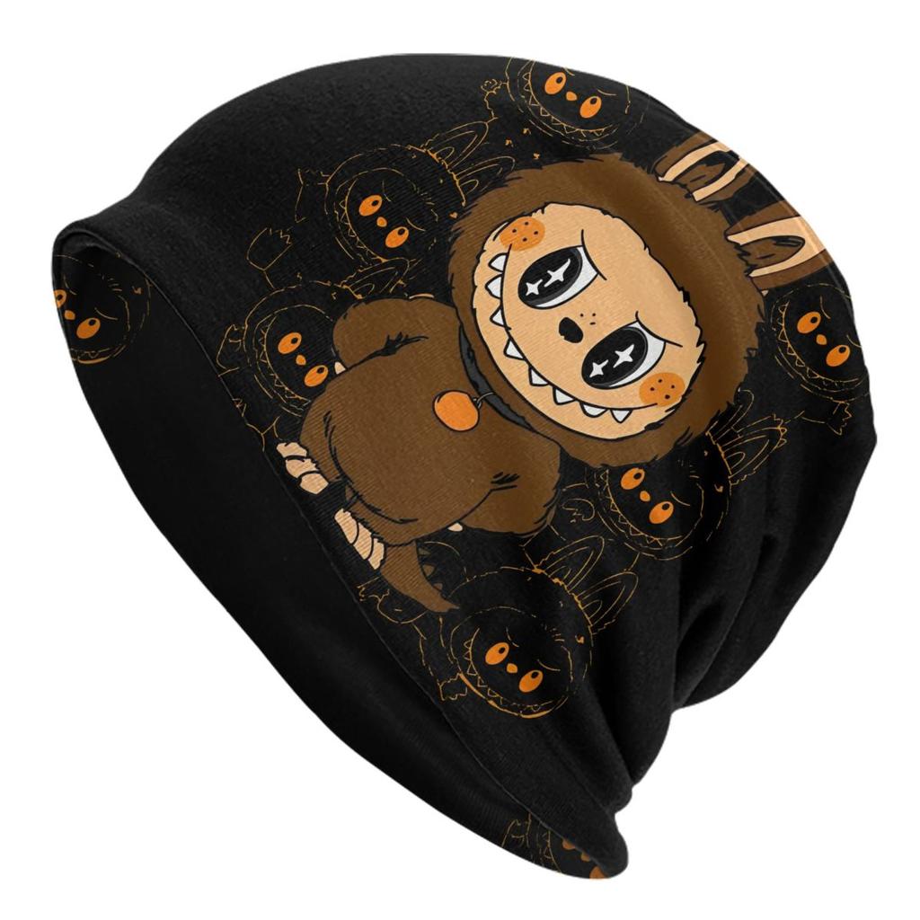 Cute Doll Monsters Bonnet Hats Hip Hop Outdoor Skullies Beanies Hat for Unisex Women Warm Dualuse Cap