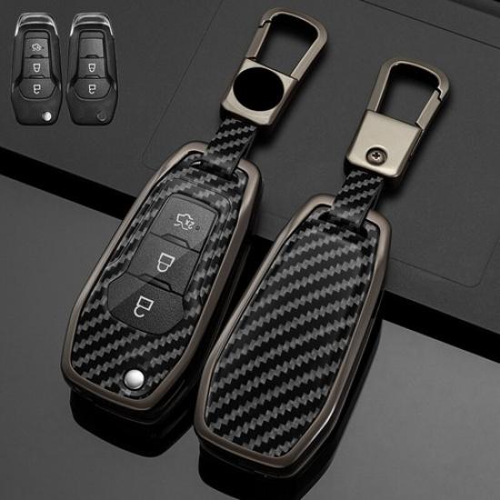 Zinc Alloy TPU Car Key Fob Case Cover For Ford F150 F450 Explorer Ranger Mustang