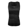Men Sauna Sweat Vest, Zipper Adjustable Double Straps Tummy Control Body Shaper for Gym Workout Training