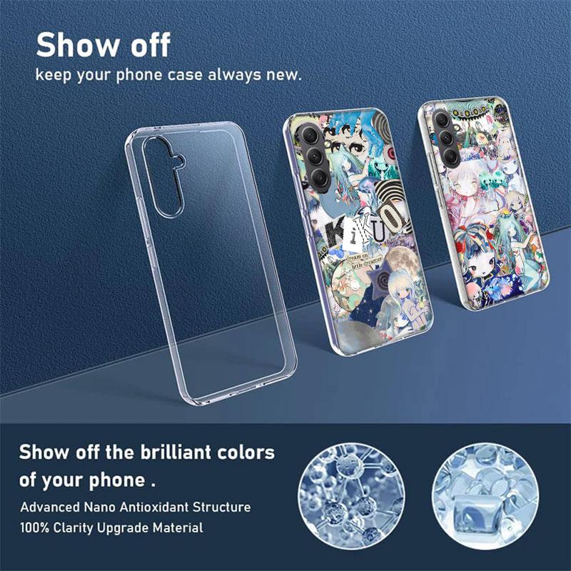 K-KikuoS Art Cute Phone Case for Samsung A17 A37 A57 A07 A16 A26 A36 A56 A06 A02S A12 A22 A32 A52S A04S A14 A24 A34 A54 A03 A13