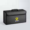 Large Car Trunk Organizer Bin Leather Storage Box Toolbox For Ferrari F430 Stradale Roma 488 Spider SF90 LaFerrari Portofino TH9