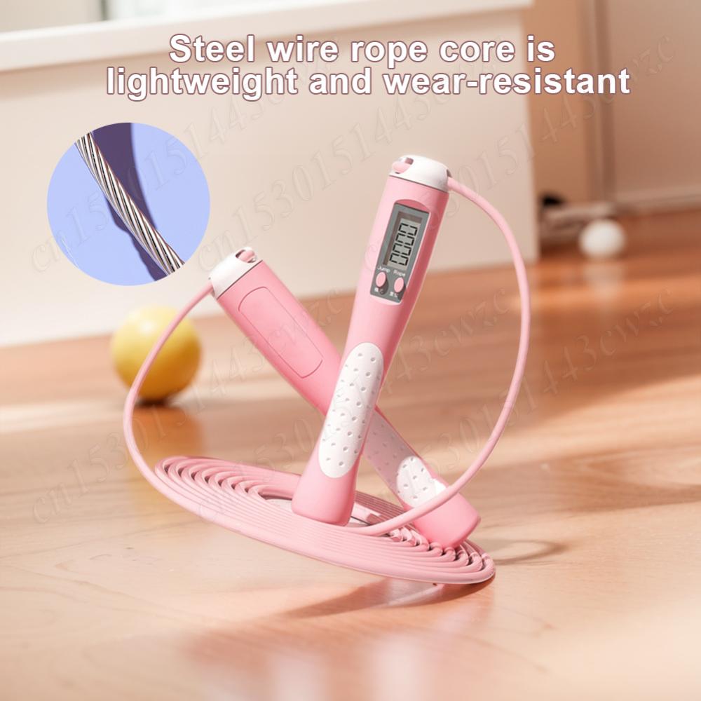 Скакалка для подсчета, скакалка, регулируемая тренировочная скакалка со счетчиком, цифровая скакалка для фитнес-упражнений в спортзале