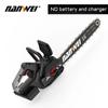 Набор электрической цепной пилы NANWEI 16 дюймов, уличная бесщеточная мини-цепная пила, аккумуляторная одноручная цепная пила для валки леса