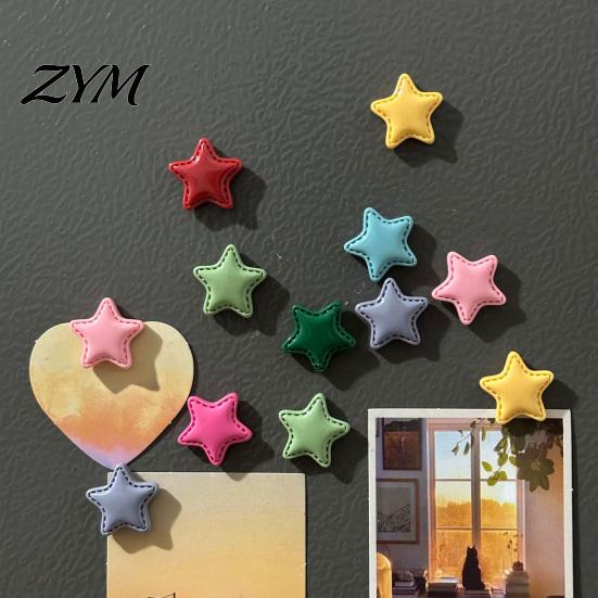 Home Decor Refrigerator Magnet 2Pcs 3D Star Magnet, Resin Shape Fridge Metal Surface Magnets Magnetic Decoration for Kitchen Office Whiteboard Cabinet